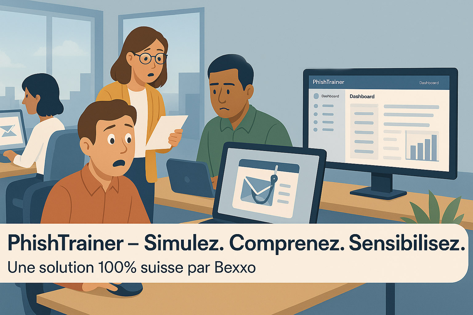Découvrez PhishTrainer, votre nouvel allié cybersécurité développé en Suisse !